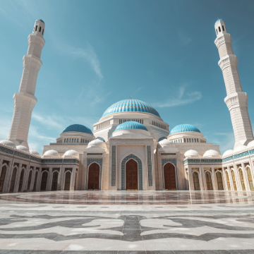 阿拜伊汗大道+拜捷列克之树+总统官邸+歌剧院+阿斯塔纳清真寺