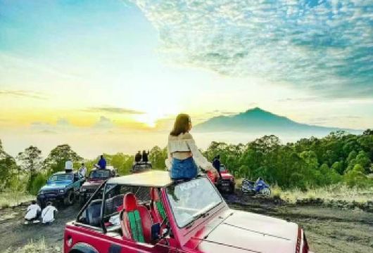 巴厘岛巴图尔火山吉普车看日出+乌布皇宫&市集中文专车一日游【一手地接资源，一对一专属中文客服，专车往返，自由自在追海豚】