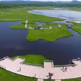 中国内蒙古鄂尔多斯七星湖沙漠生态旅游区房车体验游二日游【七星湖