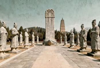 法门文化景区+乾陵一日游【首站法门寺含餐、耳麦（不去茂陵）】【不同其他家：早上法门寺+下午乾陵，轻松不累； 含特色法门寺素斋】