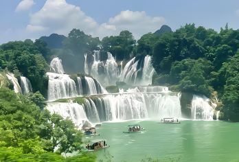 德天跨国瀑布景区+明仕一日游【无车购+明仕多套餐+可小团】【领略德天中越边境异域+明仕田园风情】