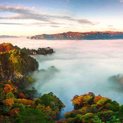 巴中往返：光雾山旅游景区一日游—— 层林染赤，光雾红叶绝