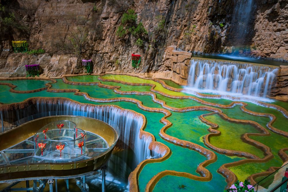 石林峡一日游京东石林峡网红打卡七彩池1日游