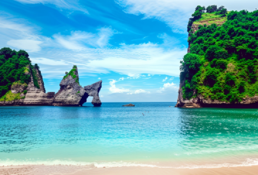 【双岛包车 不拼团】佩尼达岛 东部游 [午餐+船票+赠椰子]【精灵沙滩停留,霸王龙形状悬崖为背景拍照】