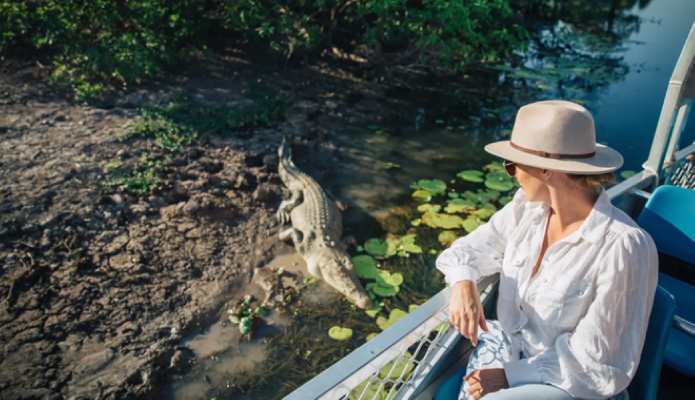 达尔文往返黄水河鳄鱼游船半日游【市区接送丨公园/湿地可选】