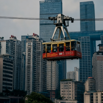 重庆一日游【长江索道+磁器口古镇+白公馆+李子坝轻轨穿楼】