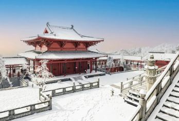 重庆金佛山冰雪童话世界1日游中英双语团（重庆往返）【金佛山滑雪场冬季降雪量大，积雪期长，一座大山被大雪覆盖，形成了白茫茫的雪地，树枝上也挂满了晶莹剔透的】