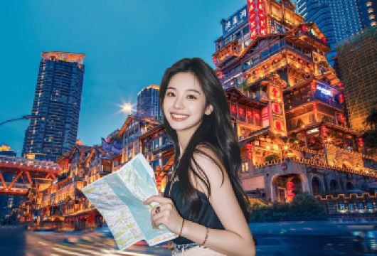 重庆洪崖洞+长江索道+磁器口古镇一日游【包车游1单1团】【独立包车出行，游玩自由，行程可调】