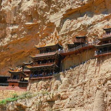 【高分好口碑上门接】精品纯玩悬空寺登临+恒山+木塔一日游