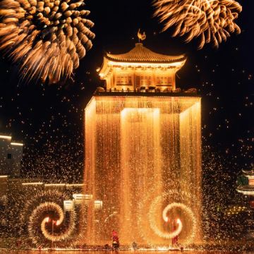 婺女洲度假区夜游【门票+演出+光影+婺源县城范围接送】