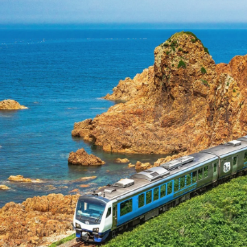北海道包车一日游【津轻海峡】松前城+福岛町白神号景观列车体验
