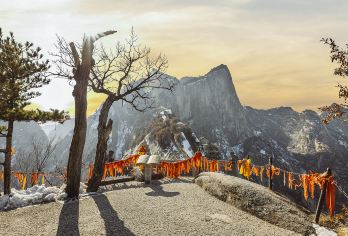 陕西华山一日游无购物赠能量包三环内上门接手套祈福带【三环内上门接，轻松集合不费心】