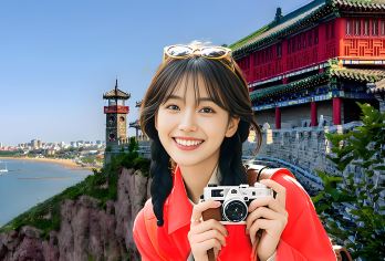 烟台蓬莱阁+八仙过海+文成城堡+孤独鲸一日游【可选6人小团】【[解锁八仙神话]5A景区“人间仙境”蓬莱阁，寻找八仙过海的影子，乘坐双体帆船，看黄渤海分界线，喂海鸥】