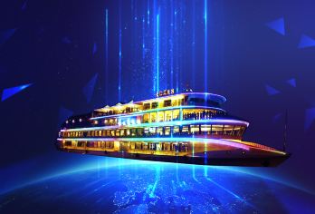 宜昌交运长江夜游游船夜游【 船过葛洲坝船闸 夜游魅力长江】【乘游船过葛洲坝、欣赏宜昌长江两岸夜景】