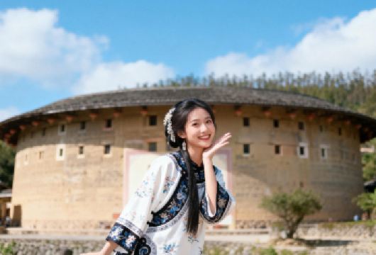 福建土楼云水谣+永定土楼王一日游双景区经典线路赠登楼上门接送【全程纯玩无购物无自费，大鱼海棠/爸爸去哪儿同款打卡，享受VIP体验，纯玩5~6小时！】