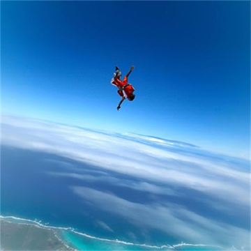 SkyDive Mauritius毛里求斯高空跳伞 教练陪跳