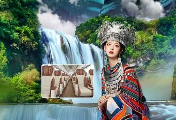 【金秋特惠】贵州黄果树景区一日/2+1头等舱纯玩小团ღ晚出发【全新2+1（3排座位）超宽航空座驾，舒适保姆车，轻松躺坐，高餐标，USB充电接口，不用担心手机没电。】