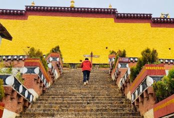 丽江+虎跳峡+香格里拉+松赞林寺一日游【环纳帕海+回程高速【[环纳帕海+深入草原腹地，打卡各网红景点！▼网红墙+纳帕海经幡。美景随心拍！▼不推销骑马+全程纯玩]】