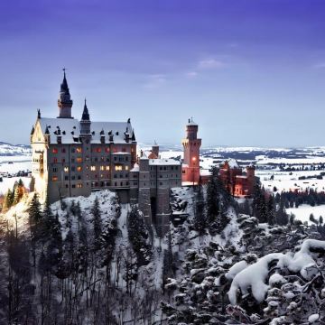 新天鹅堡+林德霍夫宫+壁画村&慕尼黑一日游（提供部分门票）