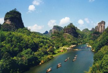 武夷山+天游峰+九曲溪+印象大红袍一日游【保证有竹筏】【[国庆竹筏保证]1人起订，游精华线路】