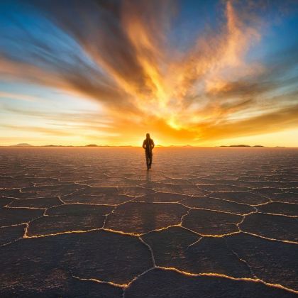 玻利维亚：乌尤尼盐湖日落星空之旅｜天空之镜｜多套餐可选｜拼团