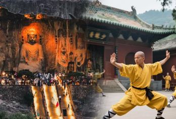 龙门石窟＋少林寺一日游【15人精品小团＋上门接送＋汉服换装】【[自营自发，品质保障]15人封顶精品小团，完全自营自发拒绝转卖，品质把控，安排商务车型让行程更舒心。】