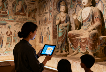 【金牌说】莫高窟石窟陈列中心讲解 2小时 金牌导游尊享私家团【[金牌导游讲师团]他们博古通今，幽默睿智，善于挖掘文物背后的故事，用有趣的方式还原历史真相】