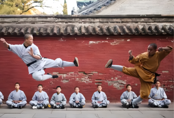 2-8人团少林寺一日游/上门接送【亲观武僧震撼表演·真功夫发源地，千年古刹禅武双修·塔林秘境探幽，文化深度体验·省心往返直达。】