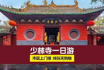 河南登封少林寺+少林寺碑林+三皇寨一日游【[郑州市区上门接 全程高速 纯玩无购物 资深导游讲解]】