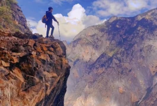 宝山石头城太子关徒步【空中徒步生死线。】