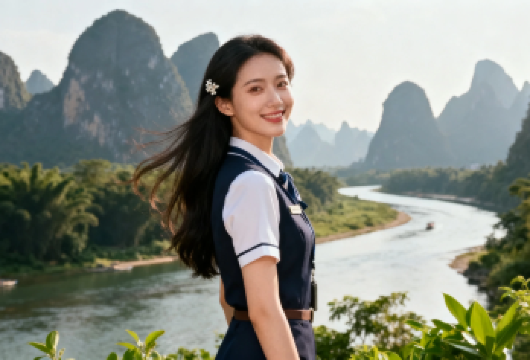 桂林＞二十元人民币背景+兴坪古镇+印象刘三姐［包车一日游］【独由立用车•来去自】