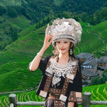 【0套路/8人拼团/包团】桂林龙脊梯田-黄洛瑶寨+金坑大寨