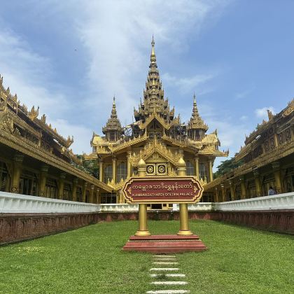 仰光-勃固一日游：勃固大象园骑大象，感受勃固皇宫金碧辉煌，