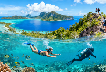 马来西亚沙巴仙本那丨敦沙卡兰海洋公园一日游-浮/深潜/爬山【闻名遐迩的海洋公园，拥有马来西亚大珊瑚群，无数神秘而美丽的水下生物[中文导游|咨询享优惠]】