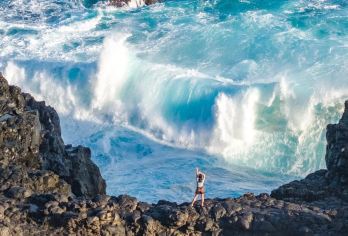 毛里求斯蓝湾玻璃底船浮潜+自然桥+大浪湾+双人越野四驱车【酒店接送 中文包车 私人定制 行程可调 可代订项目】