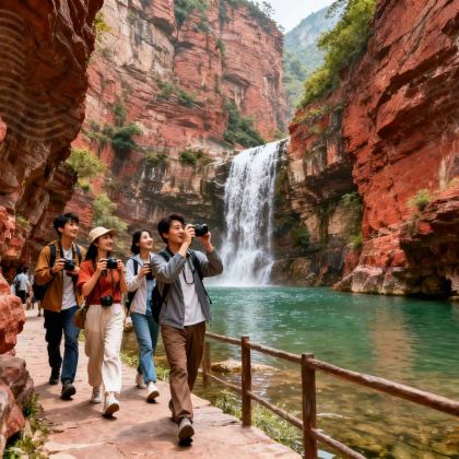 洛阳龙潭大峡谷一日游【2-8人精品小团●酒店上门接送●纯玩】