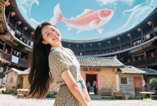 南靖云水谣古镇+永定高北土楼王一日游【世遗5A登楼大小团】【[高空景观·视觉盛宴]登楼俯瞰全景，漫步云水谣古道，打卡怀远楼，解锁闽南风情，收获难忘旅途记忆】