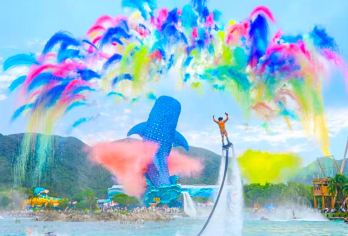 珠海长隆海洋王国+飞船+长隆秀+晚餐&双人/三人畅玩一日游【海洋动物展馆种类丰富多样。创下五项吉尼斯世界纪录的鲸鲨馆，展出多达2万条珍奇鱼类。】