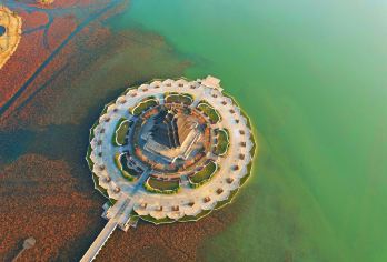 上海出发去江苏阳澄湖+阳澄湖莲花岛+甪直古镇一日游品蟹之旅【一年一度品蟹季，上门接送，可加订英文导游】