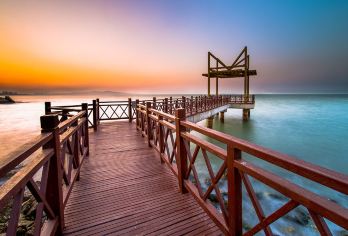 【烟台*包车游】养马岛+栈桥+月亮湾+东炮台+海昌鲸鲨馆【专车服务，上门接送，纯玩0购物】