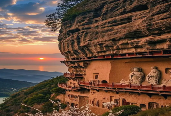 天水麦积山石窟+伏羲庙+古城一日游【优质导游讲解·精品小团】【[品质出行]天水市区酒店，火车站和机场提供接送，10人内精品小团（除法定节假日之外）】