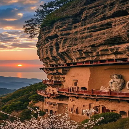 天水麦积山石窟+伏羲庙+古城一日游【优质导游讲解·精品小团】