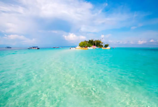 仙本那敦沙卡兰海洋公园跳岛一日游【导游|浮潜】【细致的沙、清澈的海,探访这片人间仙境！】