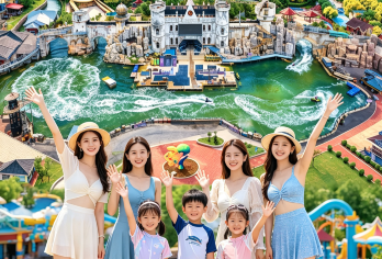 北戴河渔岛海洋度假区+仙螺岛外滩一日游【戏水玩乐榜】【[行程理由]游在北戴河、玩在黄金海，拥有黄金沙滩的《渔岛》是北戴河玩海的不二选择】