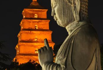 陕西西安大唐芙蓉园夜游【含大唐不夜城+大雁塔南北广场】【适合家庭出游.亲子游.单位团建.睡到自然醒.轻松舒适】