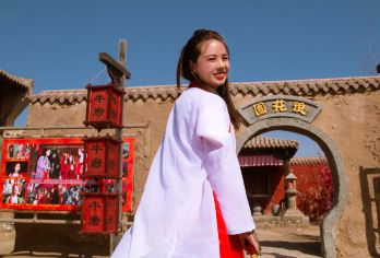 宁夏银川镇北堡西部影城+贺兰山岩画+西夏陵一日游【[一价全含]包含：影视城，西夏王陵，岩画门票，岩画和西夏王陵观光车，王陵3D电影，韩美林艺术馆！】