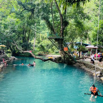 万荣一日游【含滑索丛林飞跃+坦江溶洞 +水下溶洞+1号泻湖】