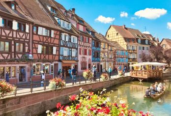 斯特拉斯堡-科尔马+埃吉斯海姆+里博维莱+凯泽贝格+小威尼斯【小威尼斯：伊尔河支流蜿蜒穿过的彩色木筋屋群，是《哈尔的移动城堡》中苏菲奔跑场景的取景地】