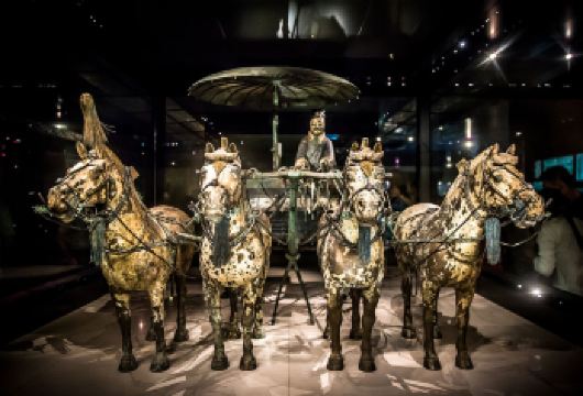 秦始皇帝陵博物院(兵马俑)+丽山园一日游【深度游+可选演出】【[亮点1]兵马俑深度游丽山园铜车马尽收眼底，更有特色好礼相赠：水+冰峰+双景区真人讲解+耳麦】
