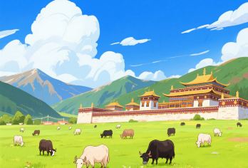 甘南拉卜楞寺+桑科草原一日游【8人小团/桑科湿地/赠脖套】【桑科草原：美丽的藏区大草原，策马扬鞭驰骋草原之上】